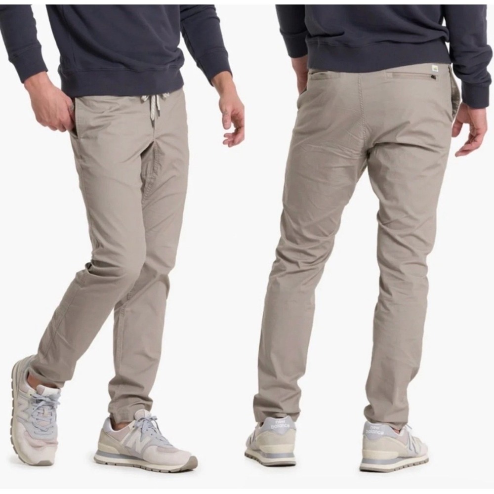 Vuori Men's Ripstop Climber Pants Bottoms Drawstring Elasric Waist Zipper fly z0